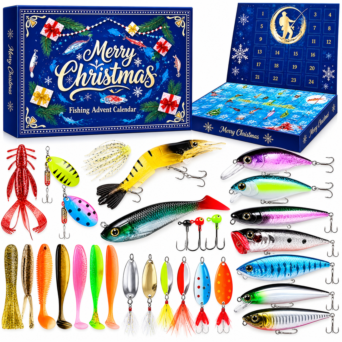 🎄 2026 Fishing Advent Calendar – 24 Days of Mystery Fishing Surprises