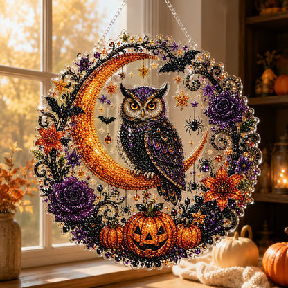 🧙‍♀️Last Day Promotion🎃DIY Halloween Witch Friendship Diamond Art Window Suncatcher
