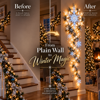 🔥Last Day 49% OFF🔥❄️ Giant Snowflake Blizzard Trail - Let the Snowstorm Glow Indoors