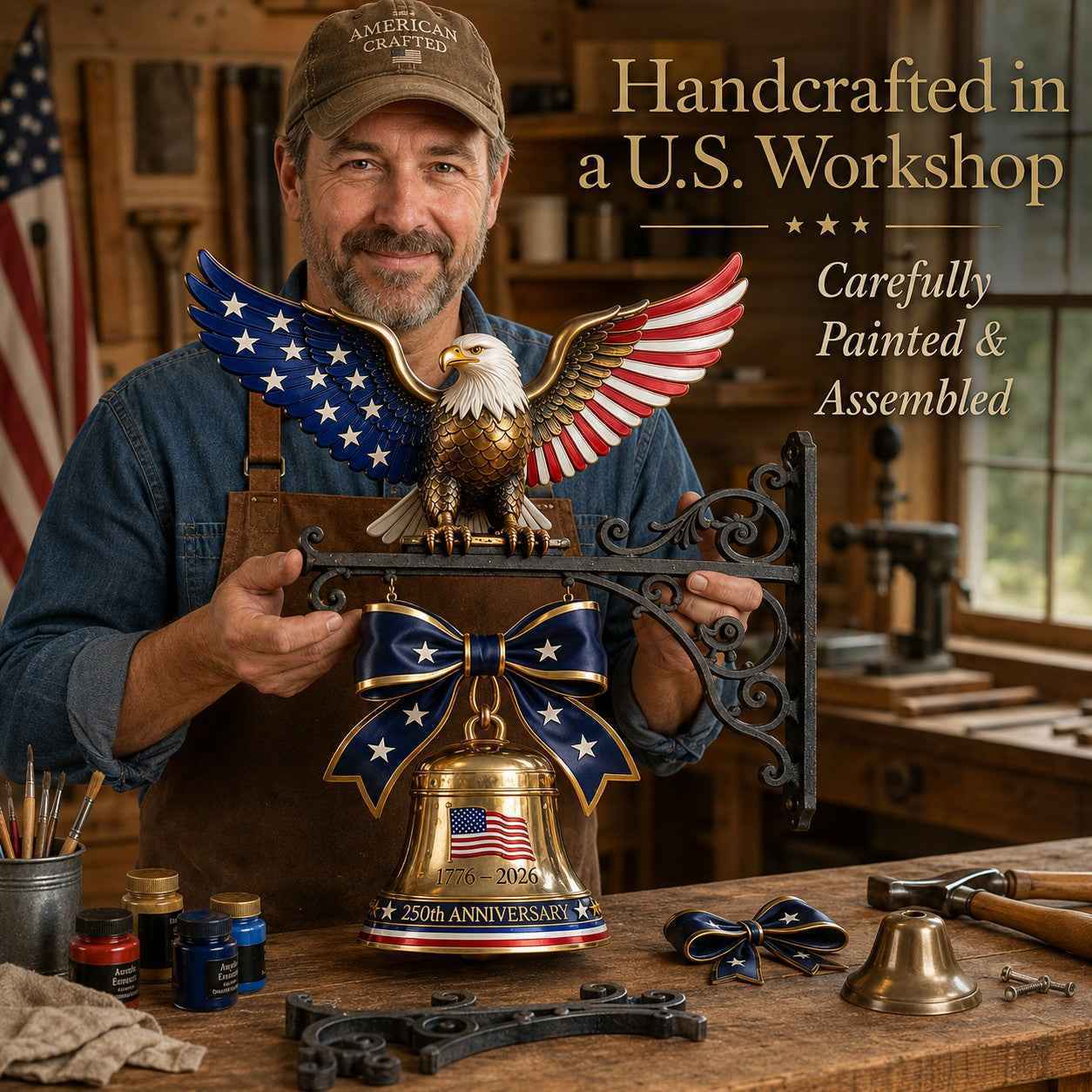 🔔 Ring in the Semiquincentennial: 1776-2026 "Spirit of Liberty" 🦅Eagle Bell