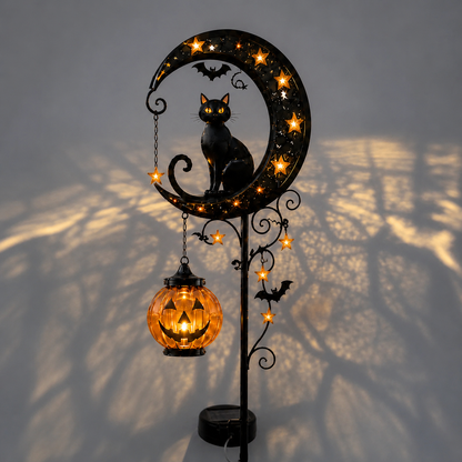 🎃 Halloween Early Bird Sale🌙 49% OFF Pumpkin Moon Garden Stake Light