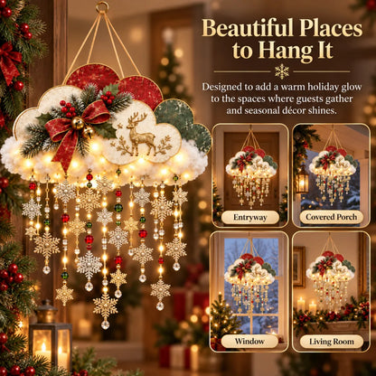 Vintage Lighted Christmas Snowfall Cloud
