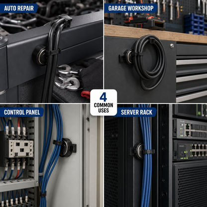 22lbs Strong Magnetic Wire Holders and Cable Organizers