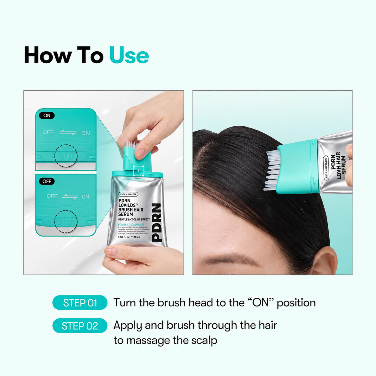 Brush Hair Serum – Fuller-Looking Hair, Stronger Roots & Scalp Renewal