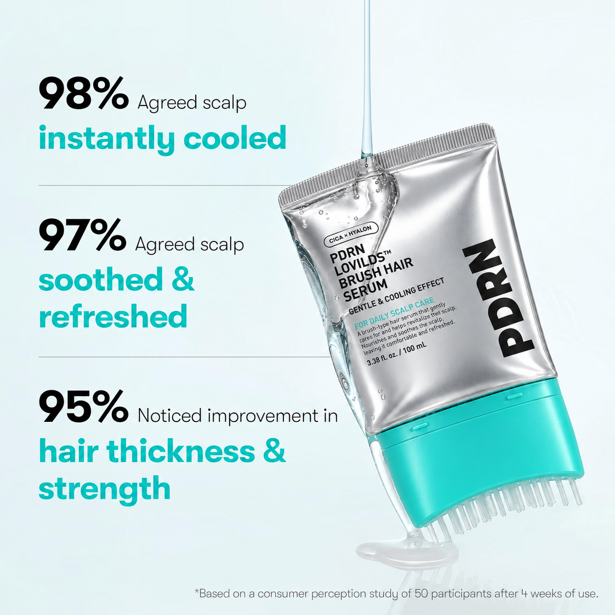 Brush Hair Serum – Fuller-Looking Hair, Stronger Roots & Scalp Renewal