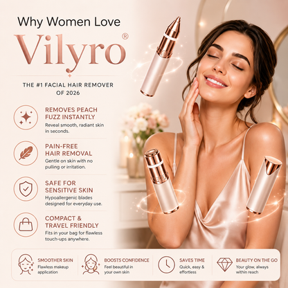 Vilyro– 2-in-1 Eyebrow & Facial Hair Trimmer