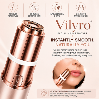 Vilyro– 2-in-1 Eyebrow & Facial Hair Trimmer