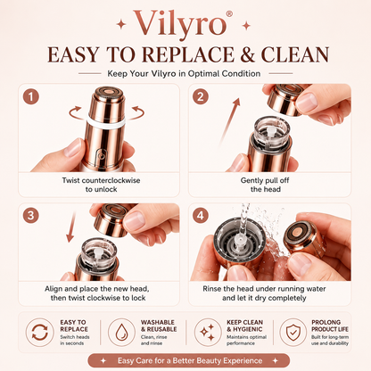 Vilyro– 2-in-1 Eyebrow & Facial Hair Trimmer