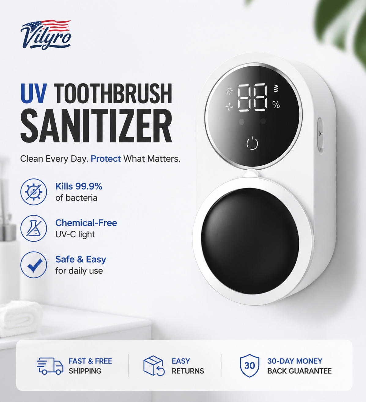 UV Toothbrush Sanitizer