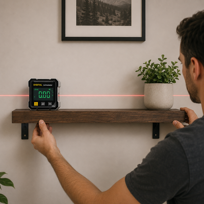 🔥 50% OFF | Digital Angle Finder with Laser Level 📏 ±0.1° Precision Magnetic Level Tool