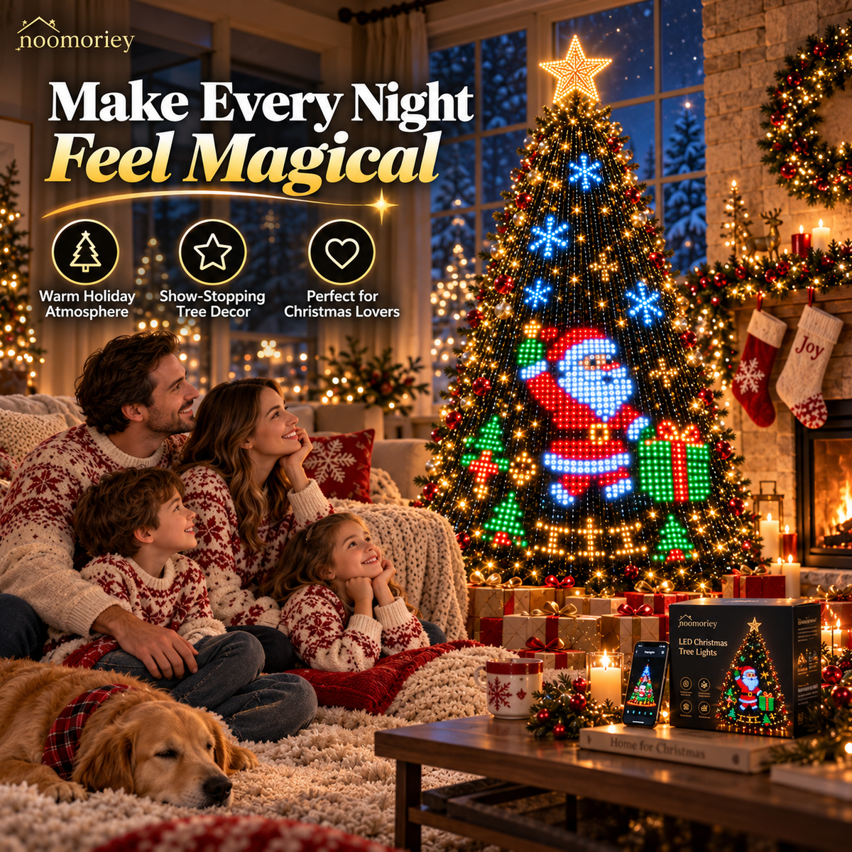 🎄✨Lighted Tree Pro - Smart DIY App-Controlled LED Christmas Tree Lights with Custom Holiday Patterns