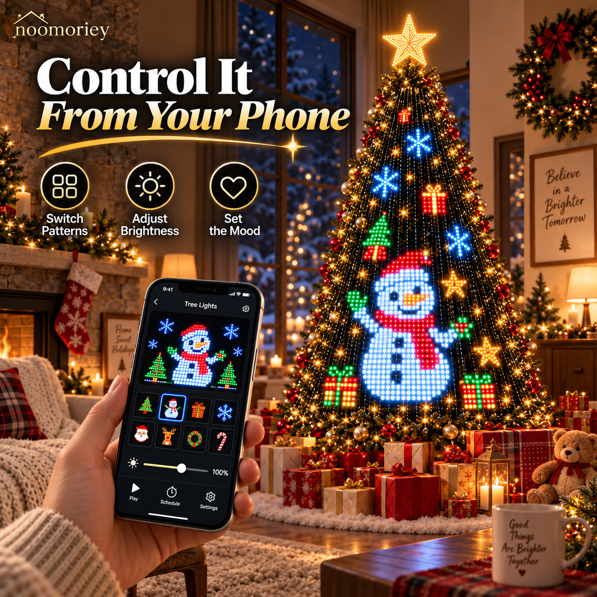🎄✨Lighted Tree Pro - Smart DIY App-Controlled LED Christmas Tree Lights with Custom Holiday Patterns