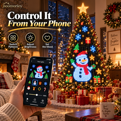 🎄✨Lighted Tree Pro - Smart DIY App-Controlled LED Christmas Tree Lights with Custom Holiday Patterns