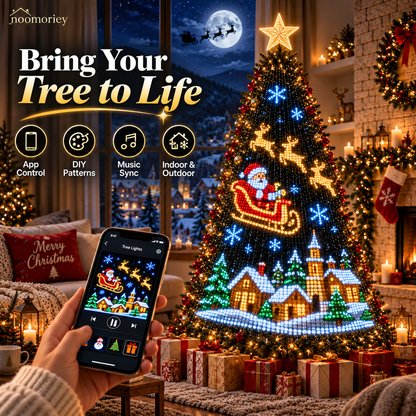 🎄✨Lighted Tree Pro - Smart DIY App-Controlled LED Christmas Tree Lights with Custom Holiday Patterns
