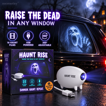 🏅2026 Best Seller🎃 Halloween Window Projector 👻 12 Spooky Films USB Powered Holiday Decor