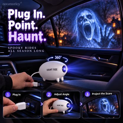 🏅2026 Best Seller🎃 Halloween Window Projector 👻 12 Spooky Films USB Powered Holiday Decor