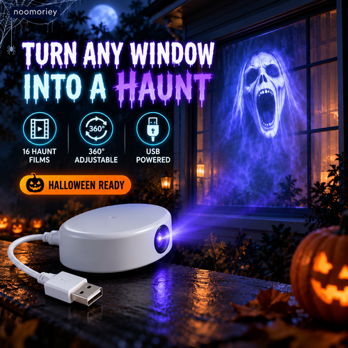 🎃 Halloween Ghost Window Projector – Spooky Effects for Home & Car👻