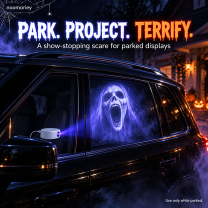 🎃 Halloween Ghost Window Projector – Spooky Effects for Home & Car👻
