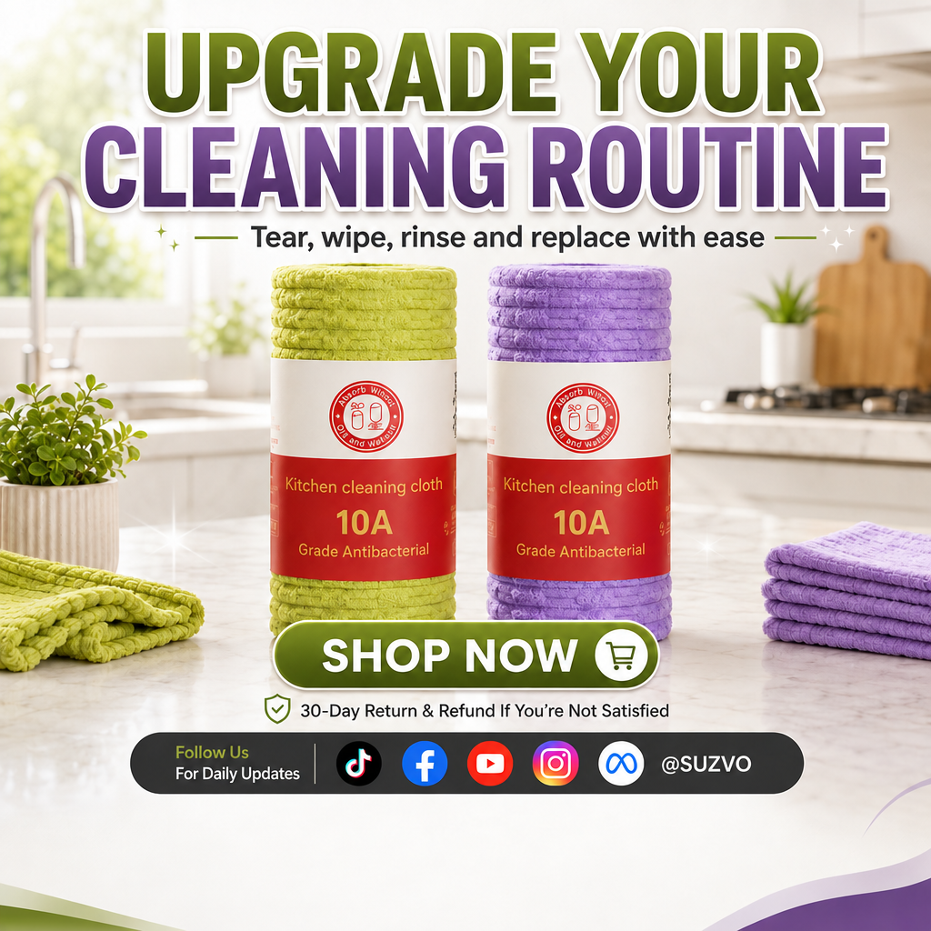Multipurpose Reusable Tear-Off Cleaning Cloth Roll，Limited time: Buy one, get one free!