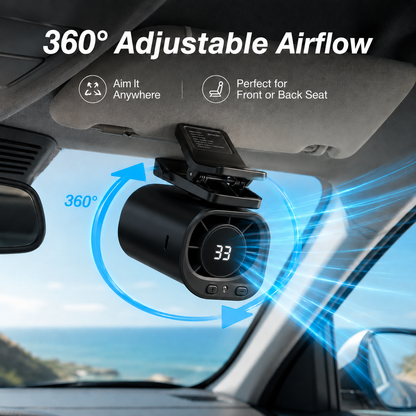 ❄️50% OFF TODAY🚗 USB Car Clip-On Fan – Stay Cool Anywhere