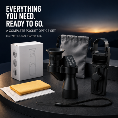 🏅🔭 10×20 Mini Monocular Phone Telescope – Pocket Long-Distance Viewer with Adjustable Smartphone Clip