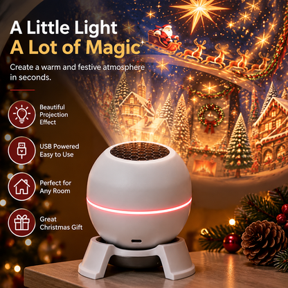 🎄✨ Christmas Wonderland Projection Night Light – Transform Any Room into a Magical Holiday Display
