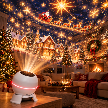🎄✨ Christmas Wonderland Projection Night Light – Transform Any Room into a Magical Holiday Display