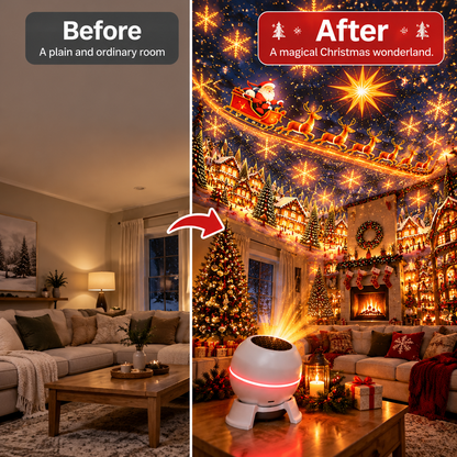 🎄✨ Christmas Wonderland Projection Night Light – Transform Any Room into a Magical Holiday Display