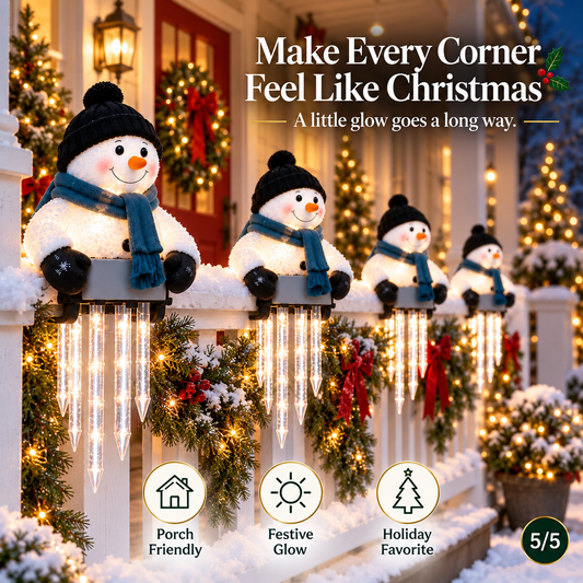 🔥 Today 47% OFF - ❄️Winter Glow Snowman Icicle Light Decor
