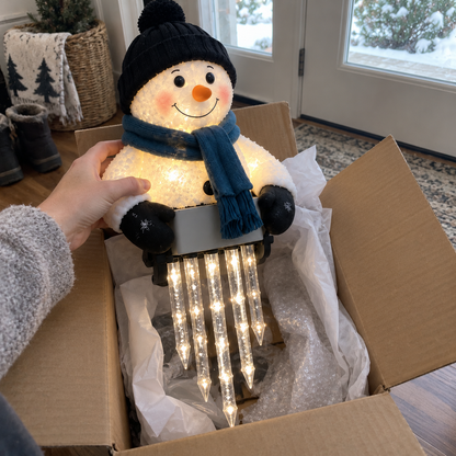 🔥 Today 47% OFF - ❄️Winter Glow Snowman Icicle Light Decor