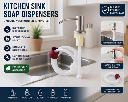 🔥Último día 50% de descuento - 🫧Dispensadores de jabón para fregadero de cocina✨