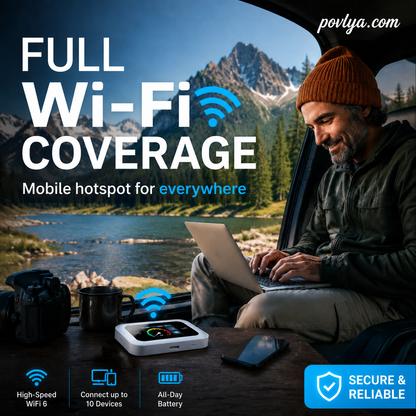 🔥50K+ SOLD!⚡50% OFF! 📶Mobile Hotspot – Portable WiFi, full coverage anywhere. No contract, no setup. Stay connected on the go!