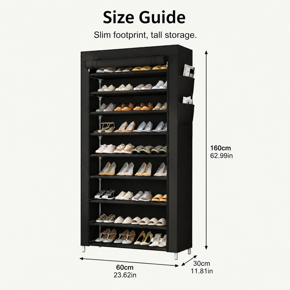 👟Large Capacity Shoe Storage Cabinet | Multi-Level Entryway Shoe Organizer With Dust Cover