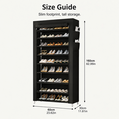 👟Large Capacity Shoe Storage Cabinet | Multi-Level Entryway Shoe Organizer With Dust Cover