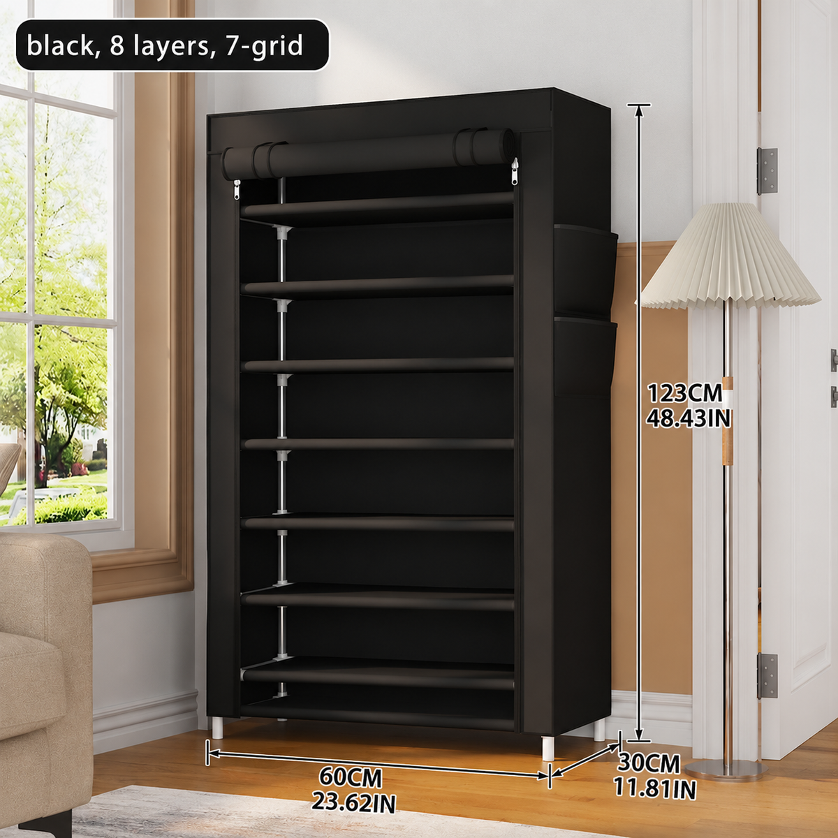 👟Large Capacity Shoe Storage Cabinet | Multi-Level Entryway Shoe Organizer With Dust Cover