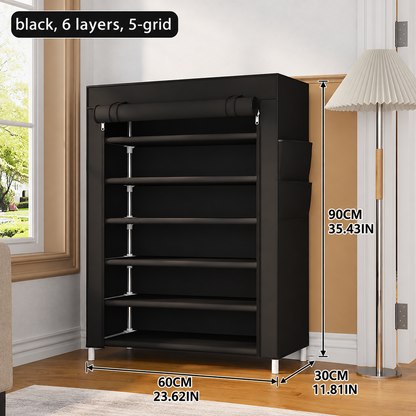 👟Large Capacity Shoe Storage Cabinet | Multi-Level Entryway Shoe Organizer With Dust Cover