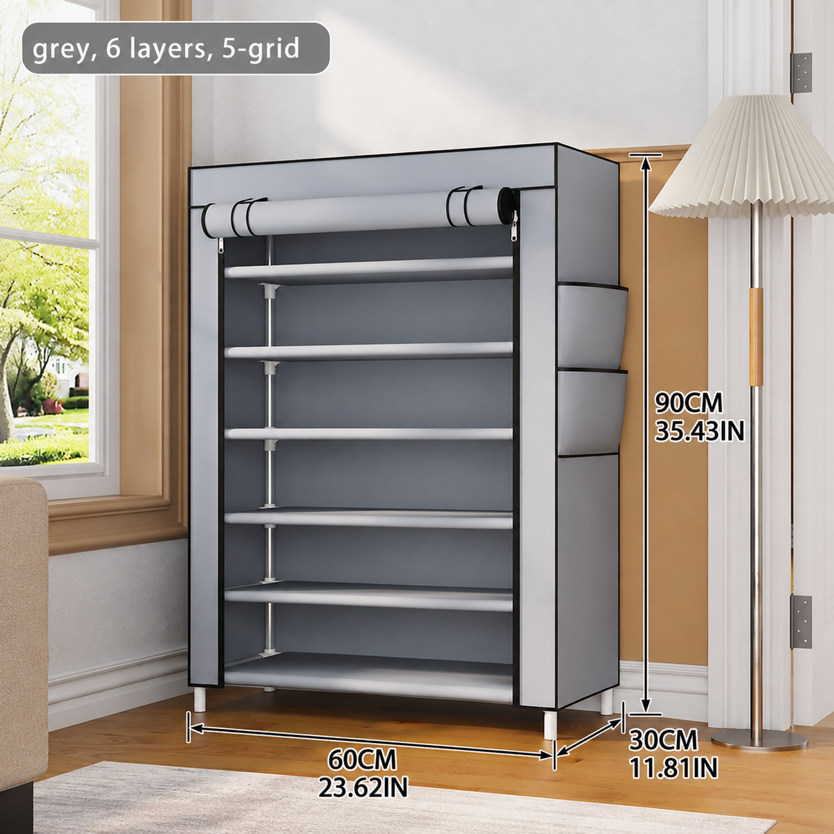 👟Large Capacity Shoe Storage Cabinet | Multi-Level Entryway Shoe Organizer With Dust Cover