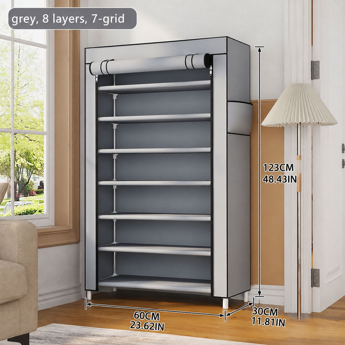 👟Large Capacity Shoe Storage Cabinet | Multi-Level Entryway Shoe Organizer With Dust Cover
