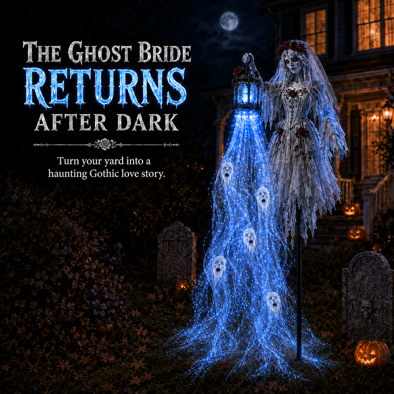 🎁Animated Halloween Soul Harvester Garden Light Collection💀