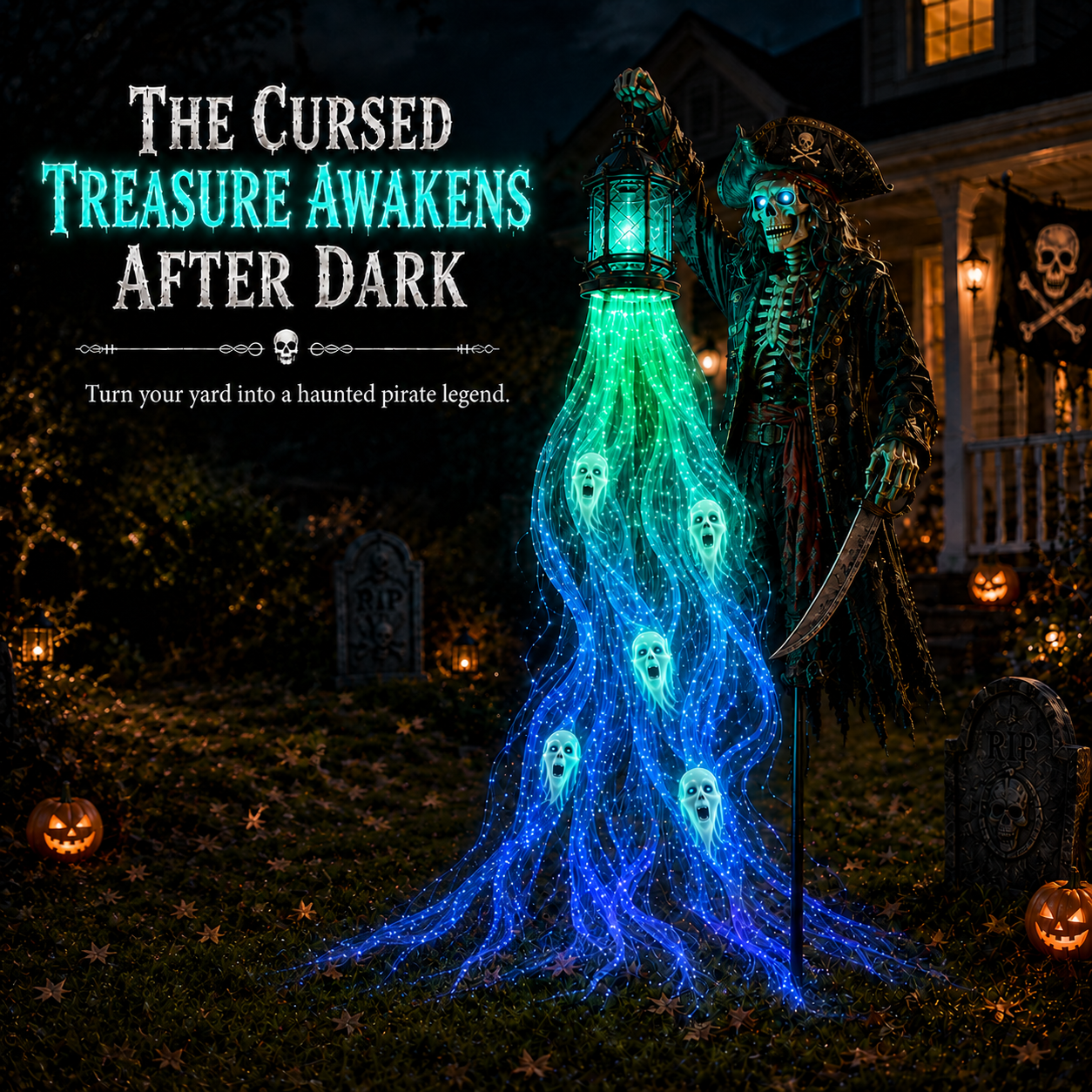 🎁Animated Halloween Soul Harvester Garden Light Collection💀
