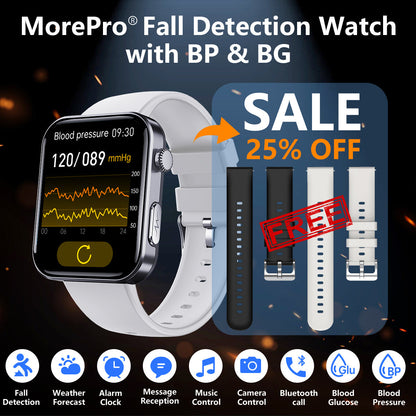 Best Upgrade PulseMax Fall Detection Watch With Blood Glucose+Blood Pressure Monitoring+Calls 2026