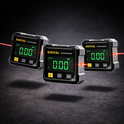🔥 50% OFF | Digital Angle Finder with Laser Level 📏 ±0.1° Precision Magnetic Level Tool