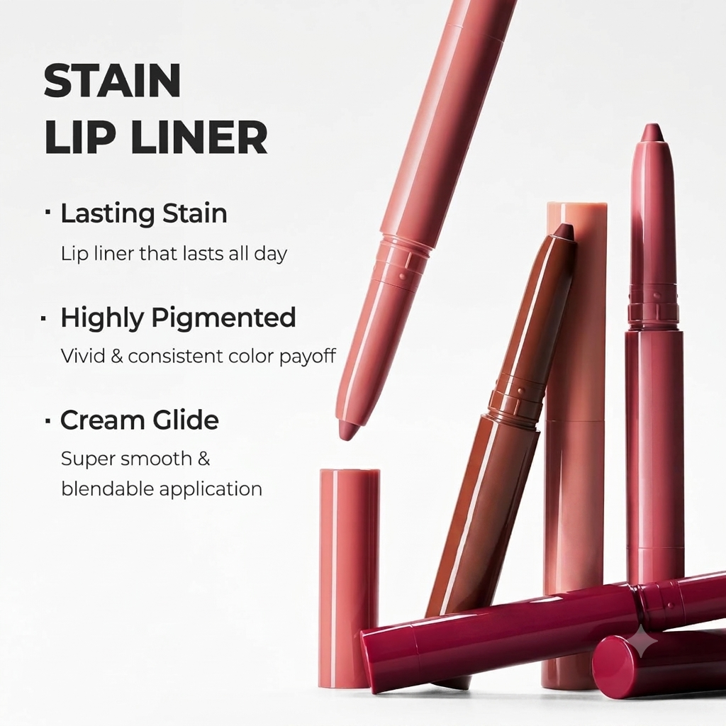 💄Easy Glide Lip Liner 💋Creamy, Blendable Color with Smooth Application