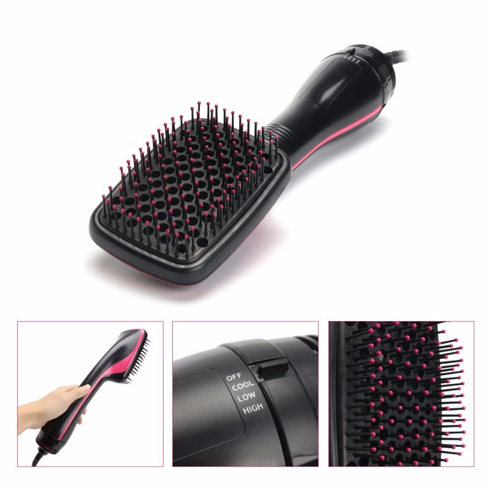 🔥2-in-1 Hot Air Brush – Hair Dryer & Straightening Styling Comb