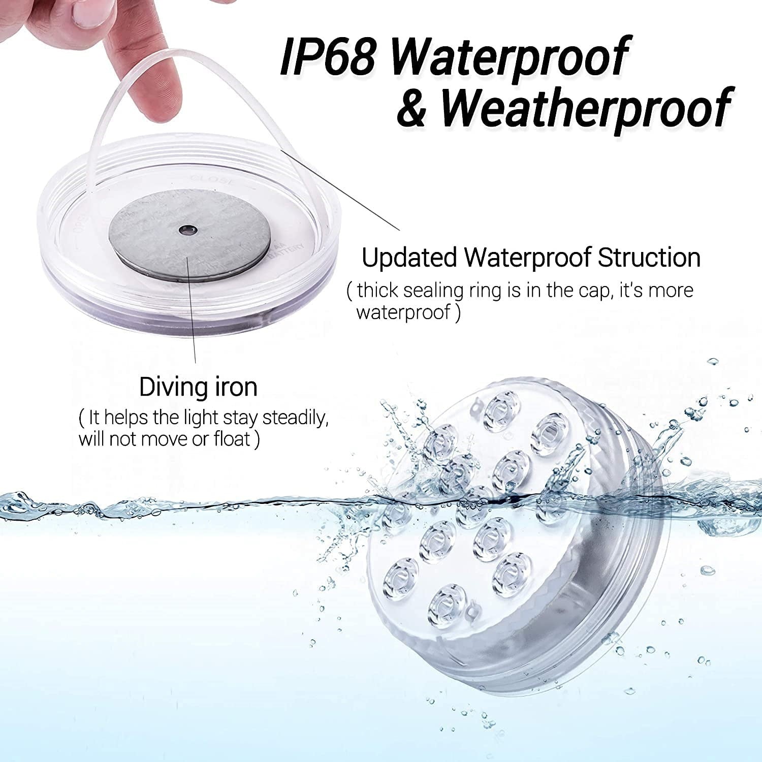 ⚡Hot Sales 59% OFF💥Submersible LED Pool Lights (RF Remote Control )