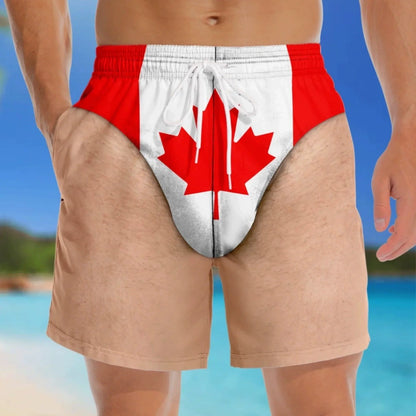 🔥Custom Funny Patriotic Men Swim Trunks
