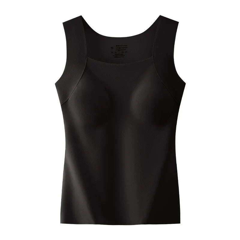 U Neck Shapewear Built-in Bra Tank