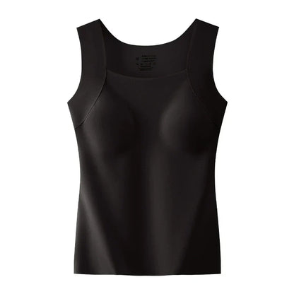 U Neck Shapewear Built-in Bra Tank