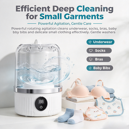 ✈️ Travel Mini Laundry Washer with USB-C Charging