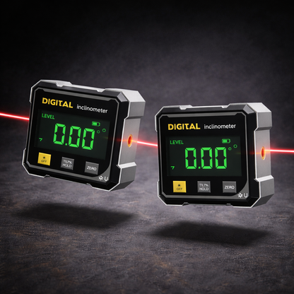 🔥 50% OFF | Digital Angle Finder with Laser Level 📏 ±0.1° Precision Magnetic Level Tool